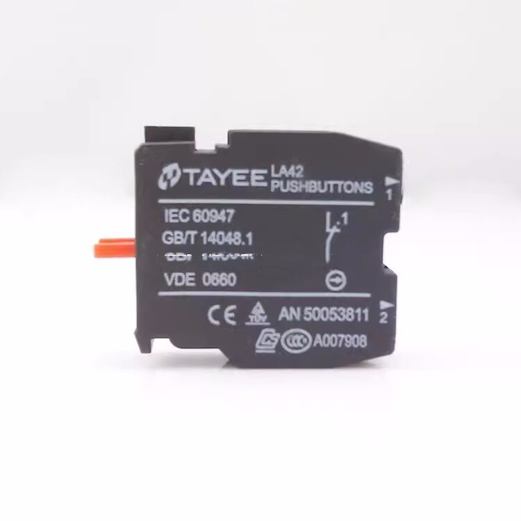 10Pcs New For Tayee contact button switch contact LA42 base IEC6094 01 1NC