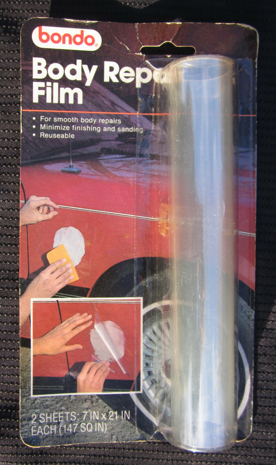New bondo BODY REPAIR FILM 2 Sheets: 7″ x 21″ for smooth body repairs No. 939