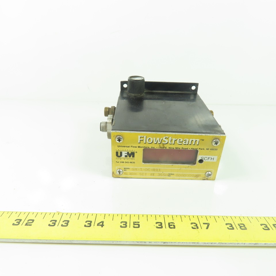 Flow Stream GM-1-DC-R11 Universal Flow Monitors 100 SCFH 14.7 PSIA 70F