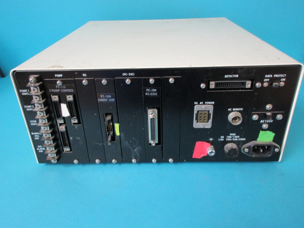 SHIMADZU SCL-6B SYSTEM CONTROL WITH CORD & PC-11L PC-14N PC15N RS232C MODULES