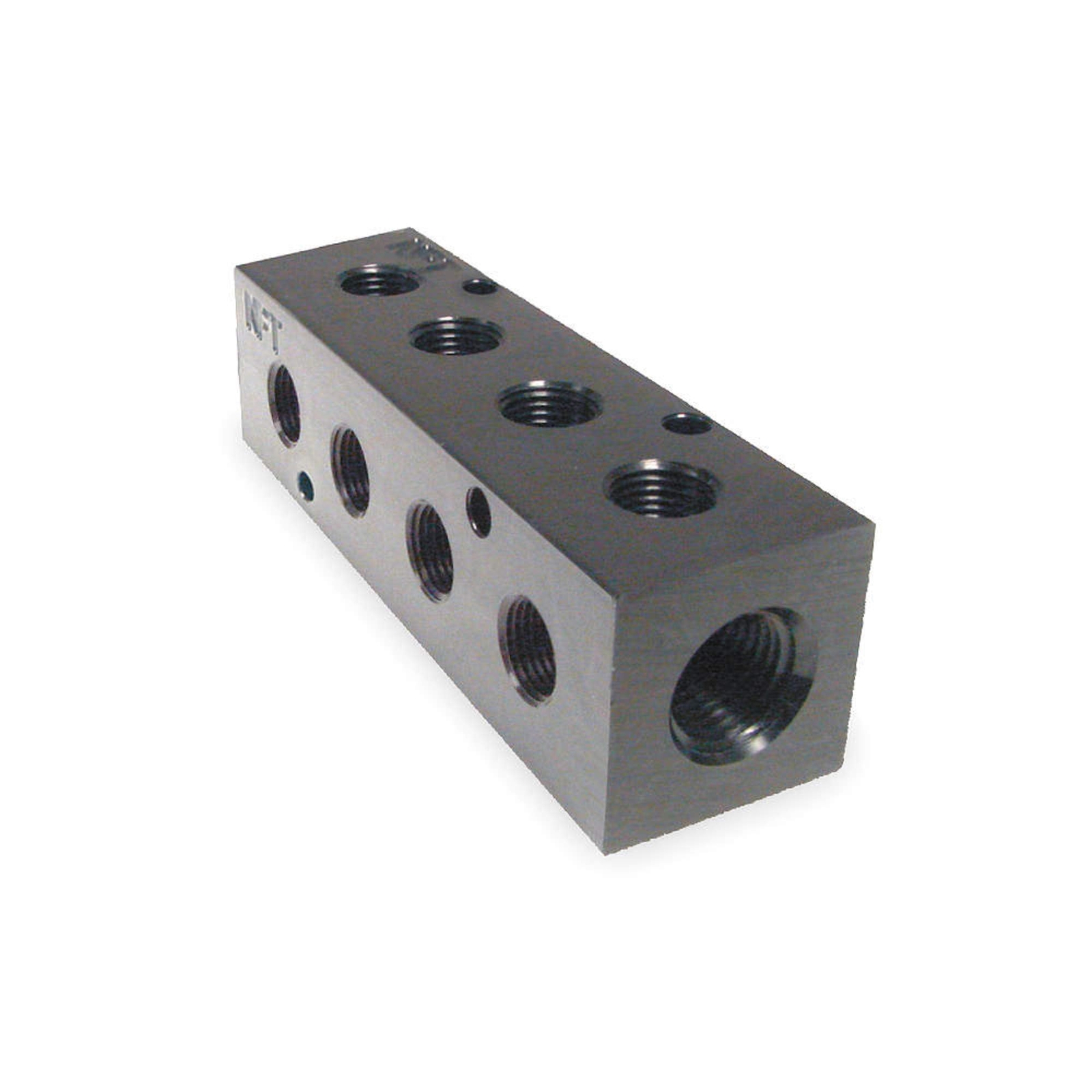 Pneumadyne M20-250-4-90 Manifold 90 Degree Ports 4-Station 3/8 NPT Input 1/4 NPT