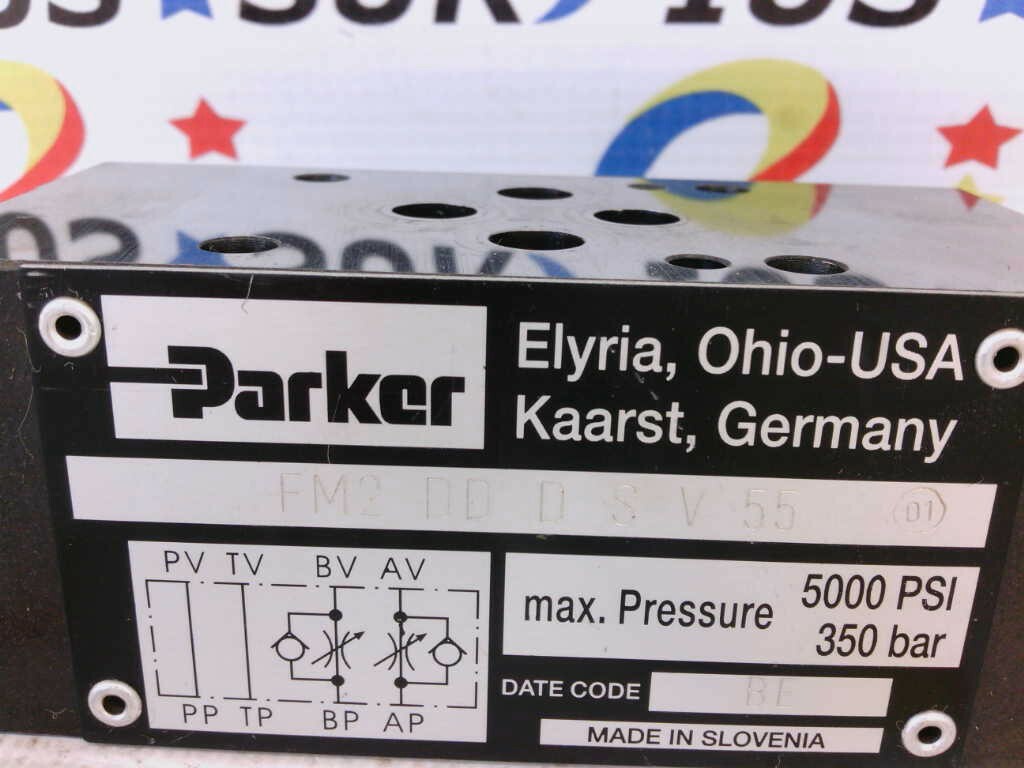 USSP PARKER FM2 DD D S V 55 Throttle Check Valve Manapak FM2DDDSV 5000PSI 350Bar