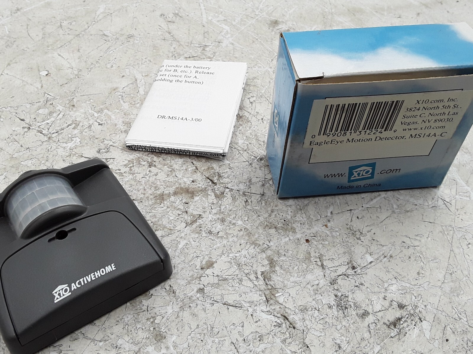 X10 ActiveHome MS14A Motion Detector