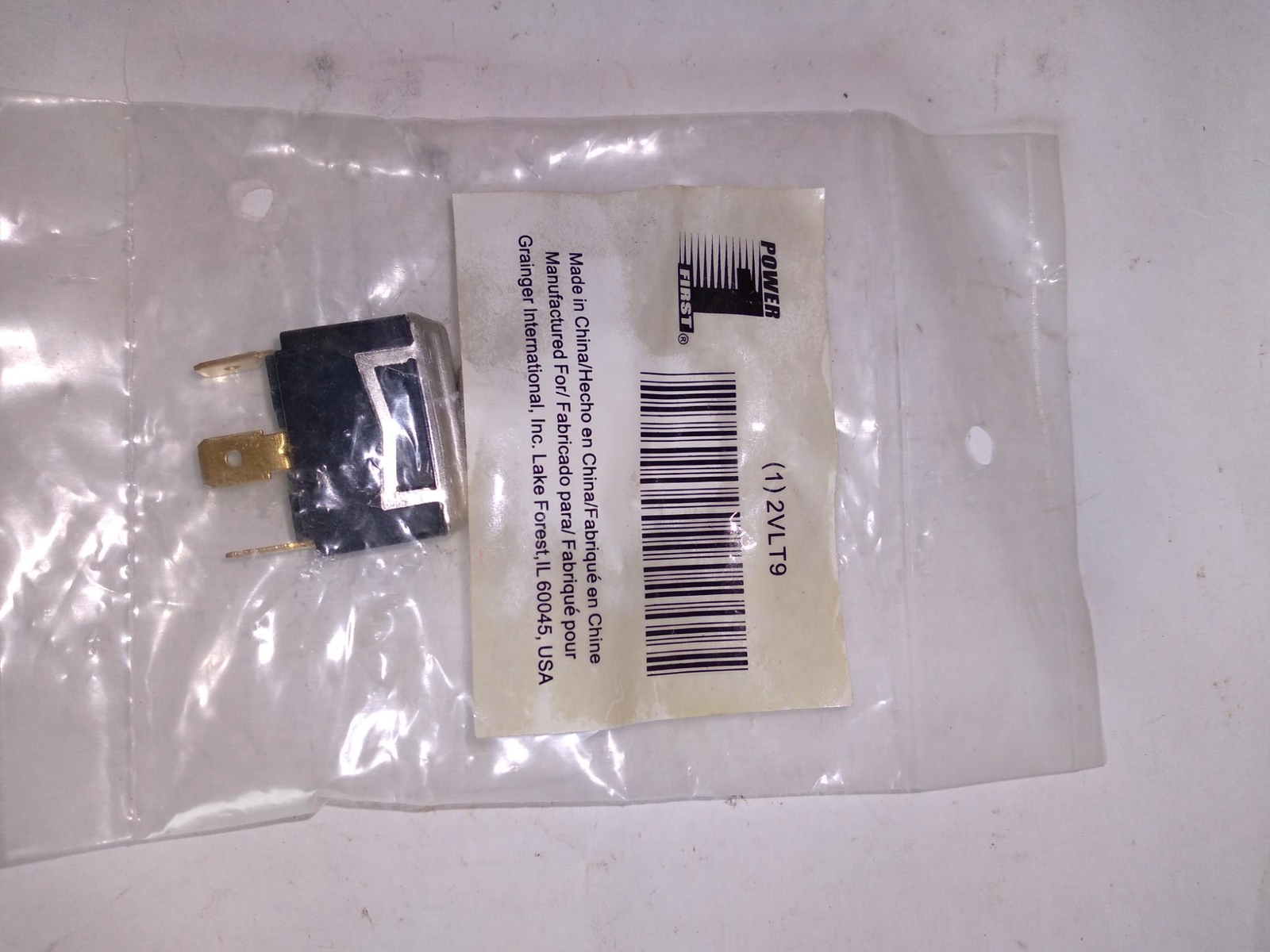 GRAINGER POWER 1 FIRST 2VLT9