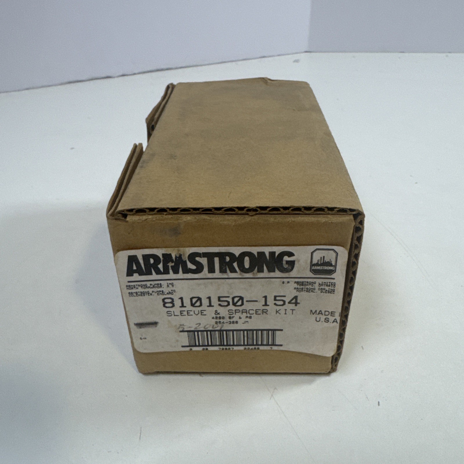 810150-154 Armstrong Sleeve & Spacer Kit (4280 BF & AB) New NOS W/ Instructions