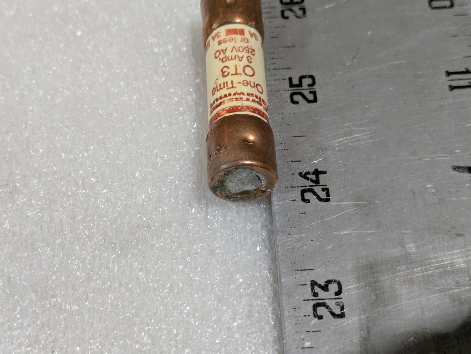 Ferraz Shawmut OT3 One-Time Fuse 3A 250VAC Class K5 Fast-Acting Industrial OEM