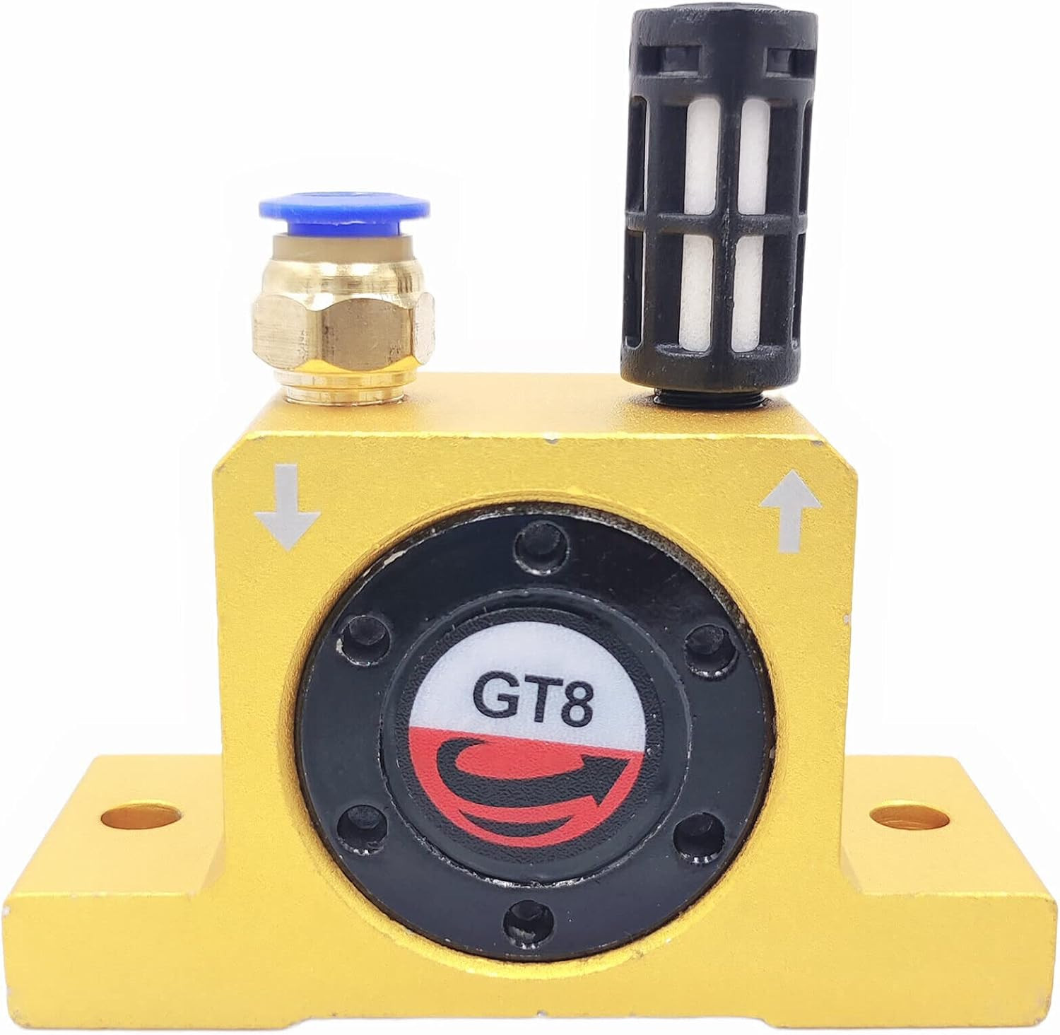 (2-Pieces) GT8 1/8” Pneumatic Turbine Vibrators, Silent Golden Industrial Turbi