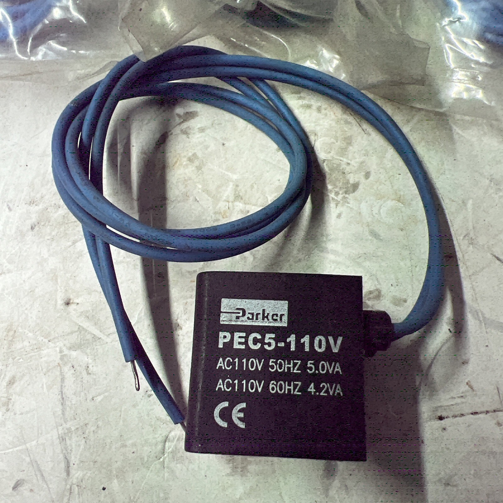 4 pcs Parker PEC5-110V Solenoid Coil 110V 50 Hz 5.0VA 110V 60 Hz 4.2VA lead wire