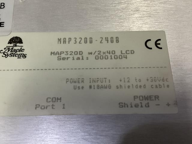 Maple Systems Universal Operator Interface – MAP320D-240B w/Warranty