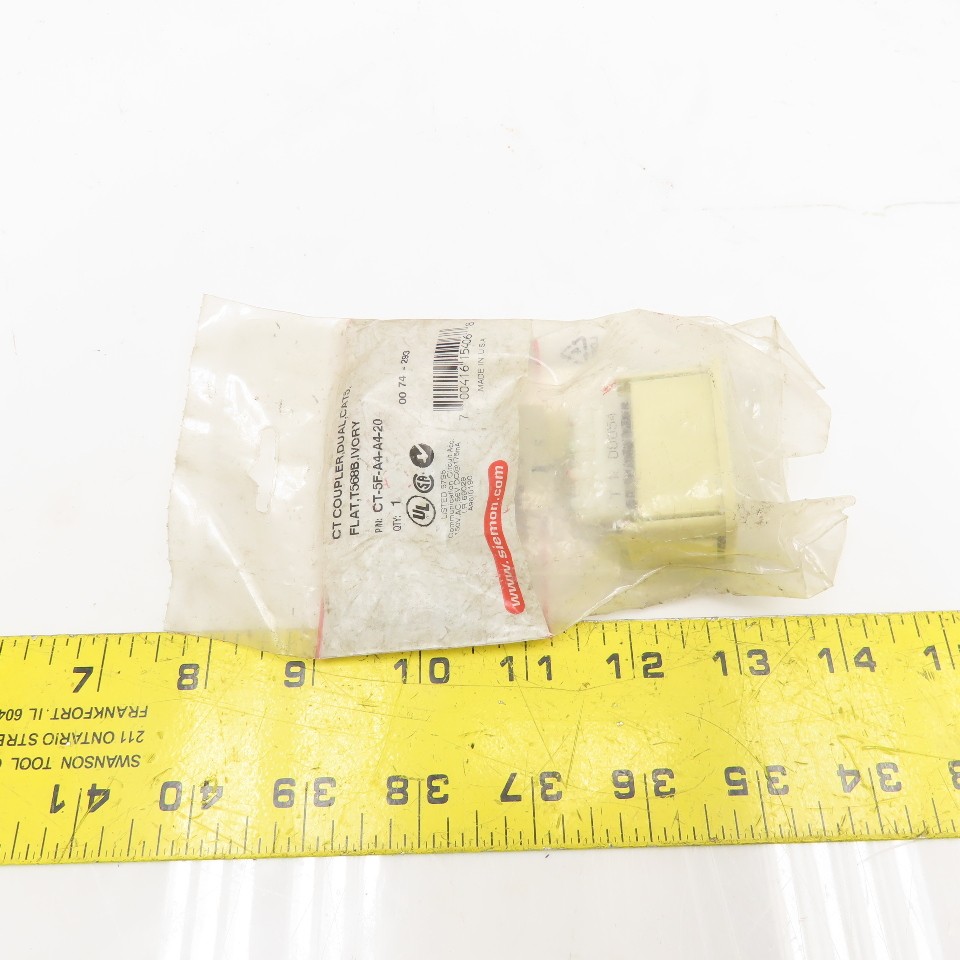 Siemon Company CT-5F-A4-20 CT Coupler Dual CAT5 Ivory