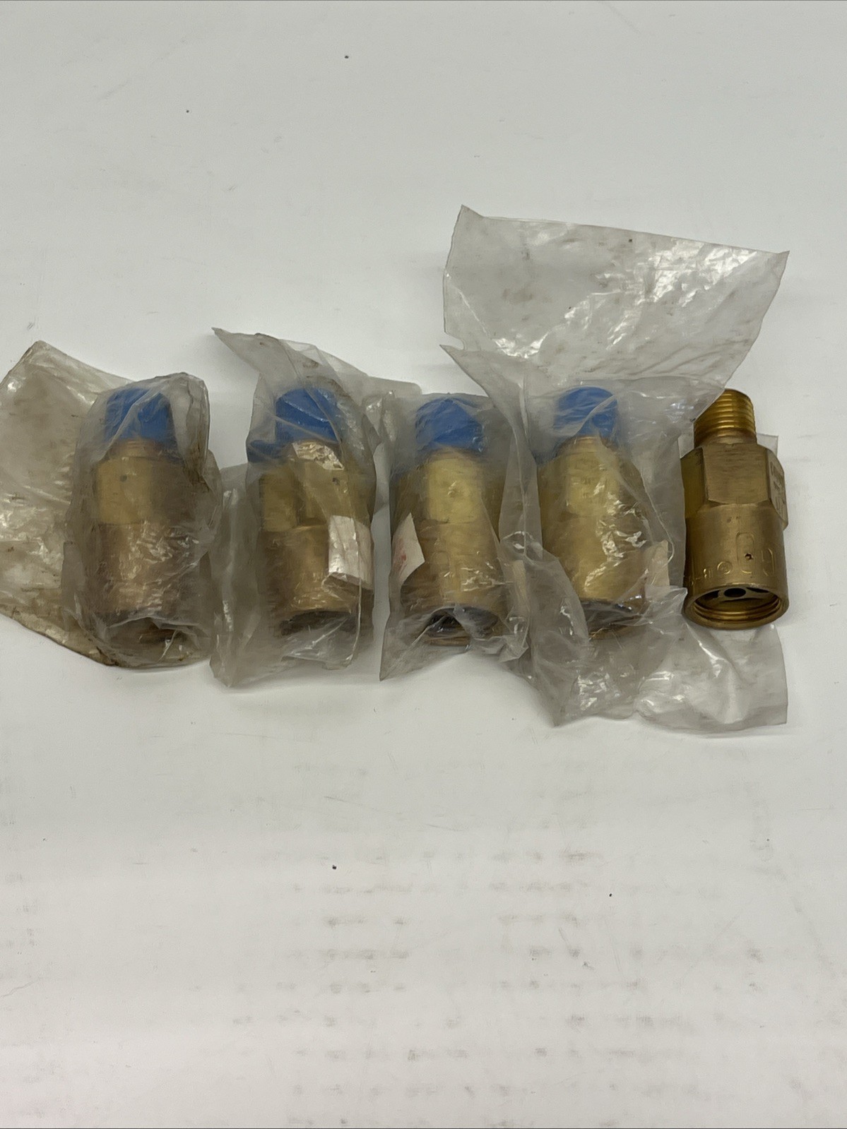 (5x) Rego Brass Pressure Relief Valve B-9422NE 125 PSIG | NEW read desc