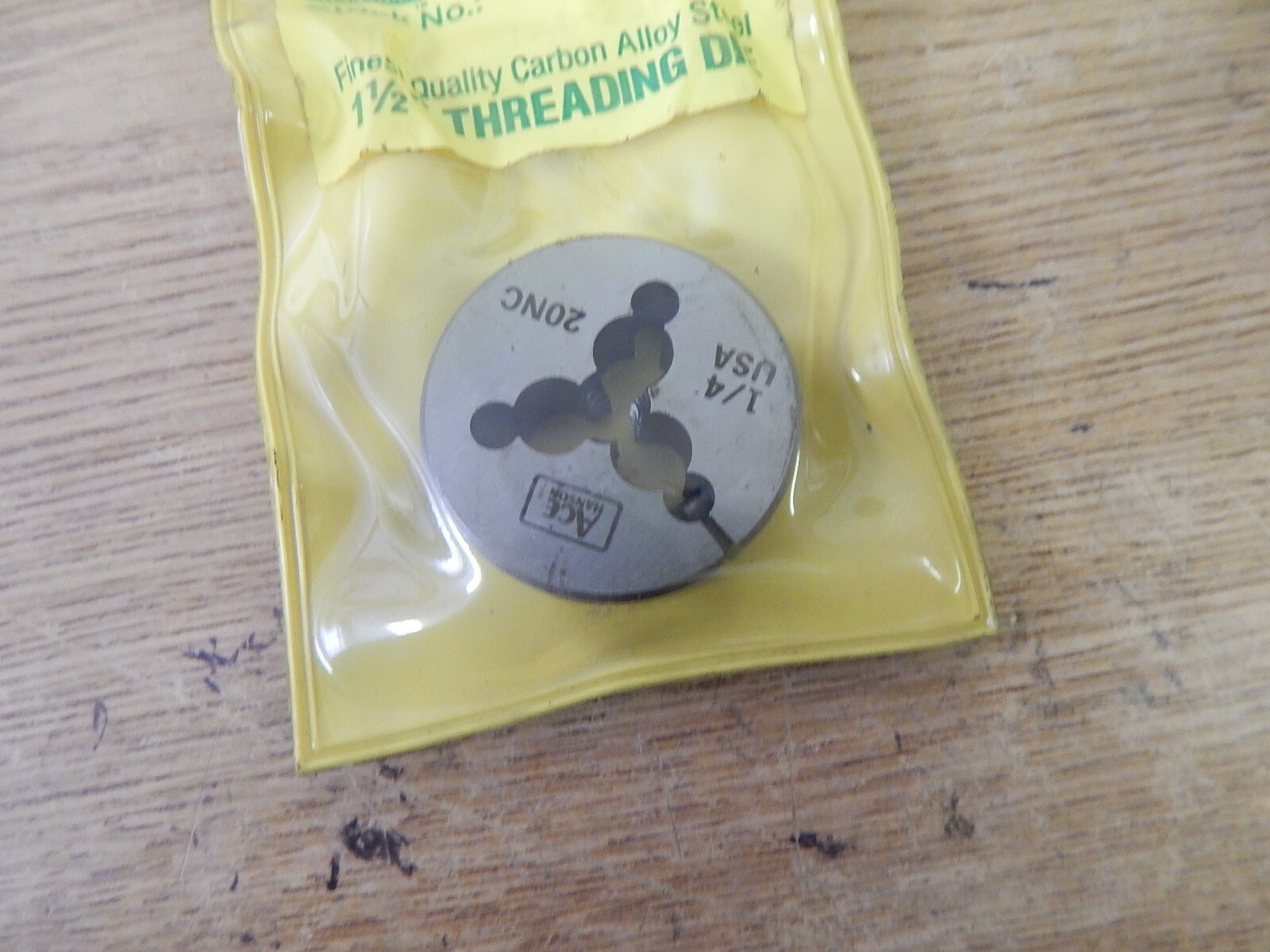 NEW Ace Hanson 1-1/2 Round 20NC Threading Die *FREE SHIPPING*