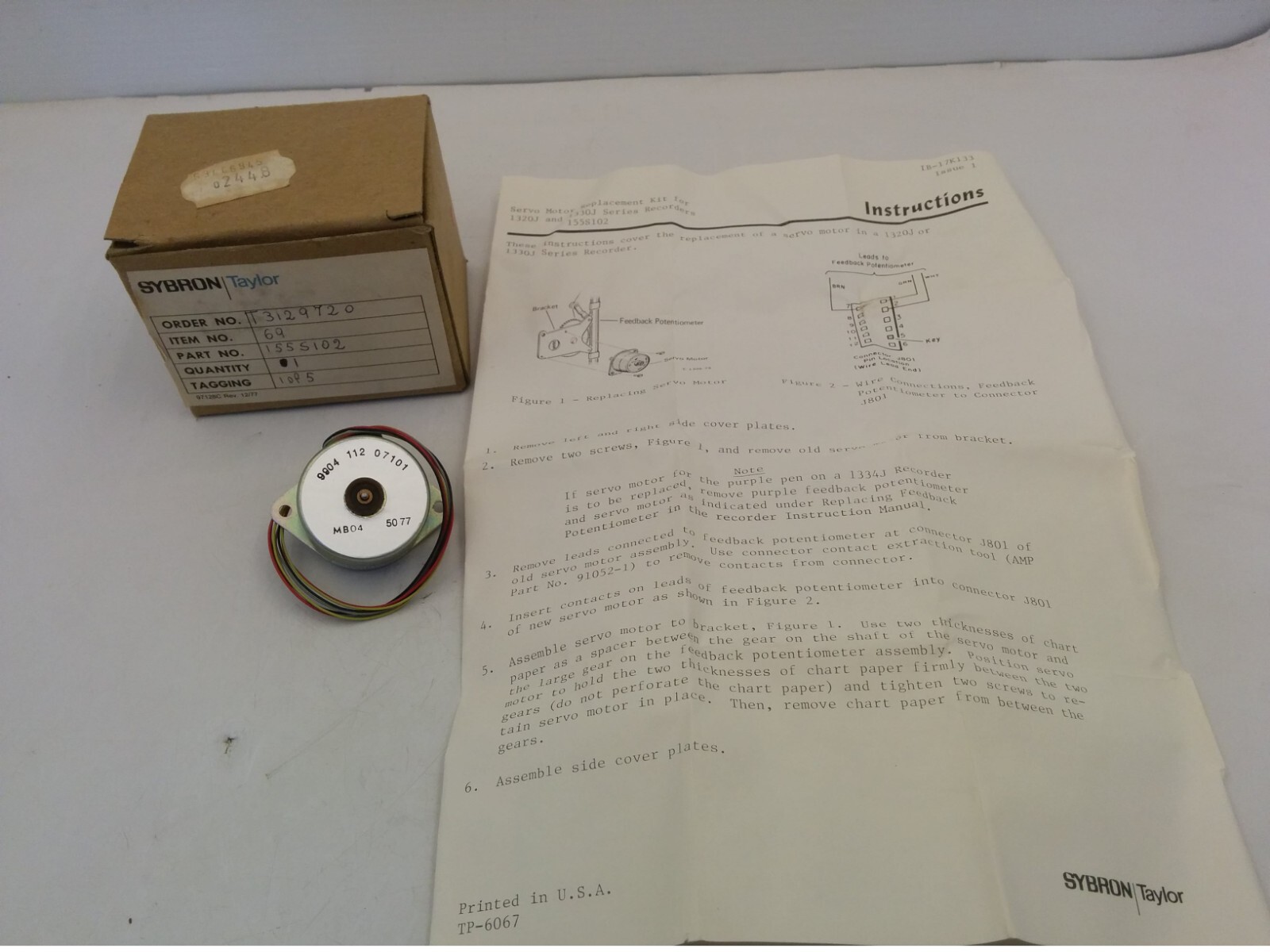 TAYLOR 9904-112-07101 SYBRON STEPPER MOTOR, NIB
