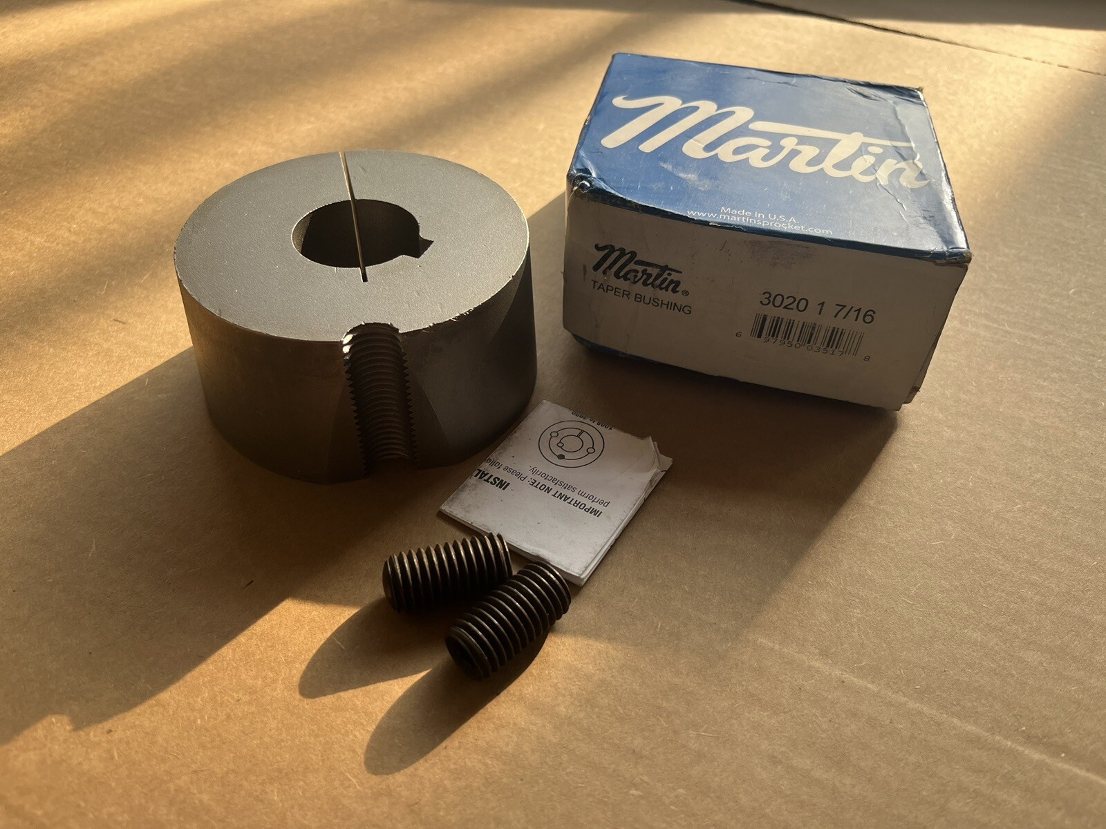 MARTIN 1-7/16″ TAPER LOCK BUSHING 3020 1-7/16 NEW SEALED BOX