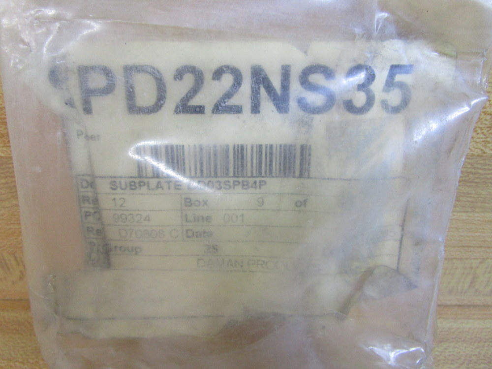 Daman Products DD03SPB4P Ductile Valve Subplate 1105