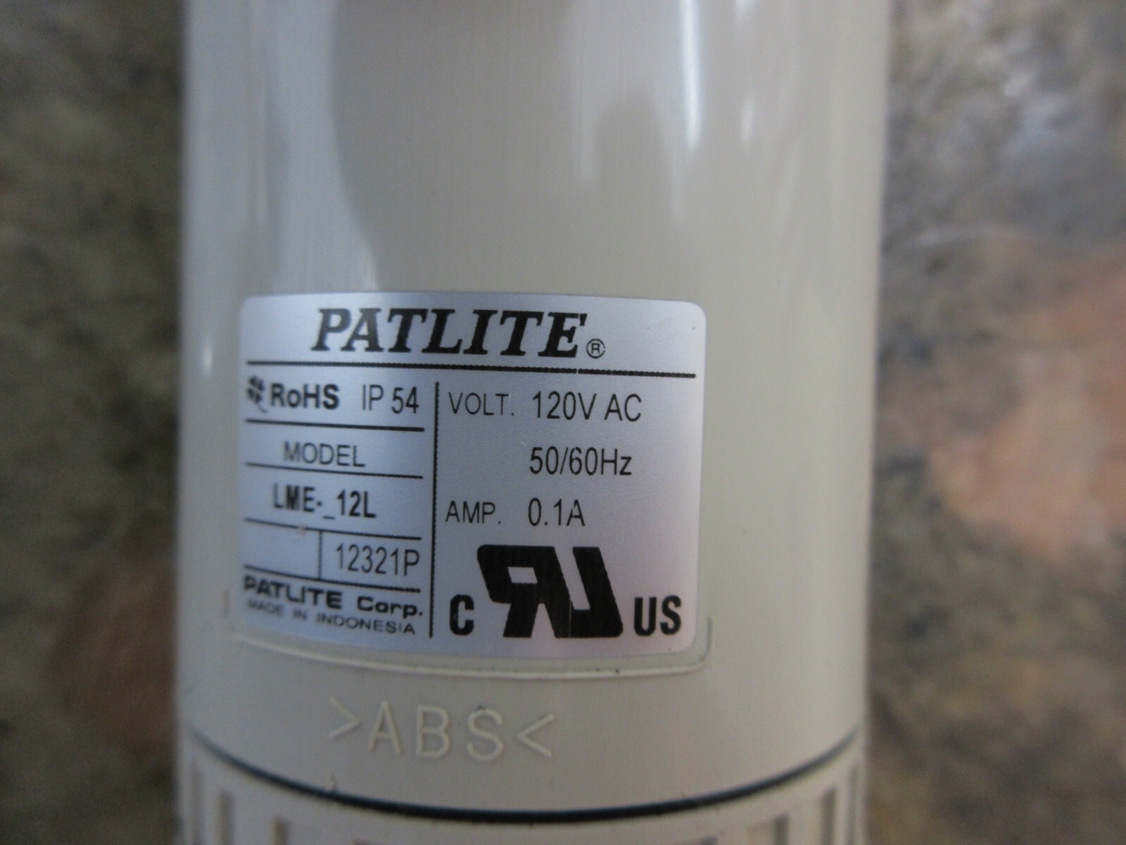 2000 FANUC ROBOCUT A-0IA PATLITE LME-12L ROHS IP 54 120V TOWER LIGHT LAMP
