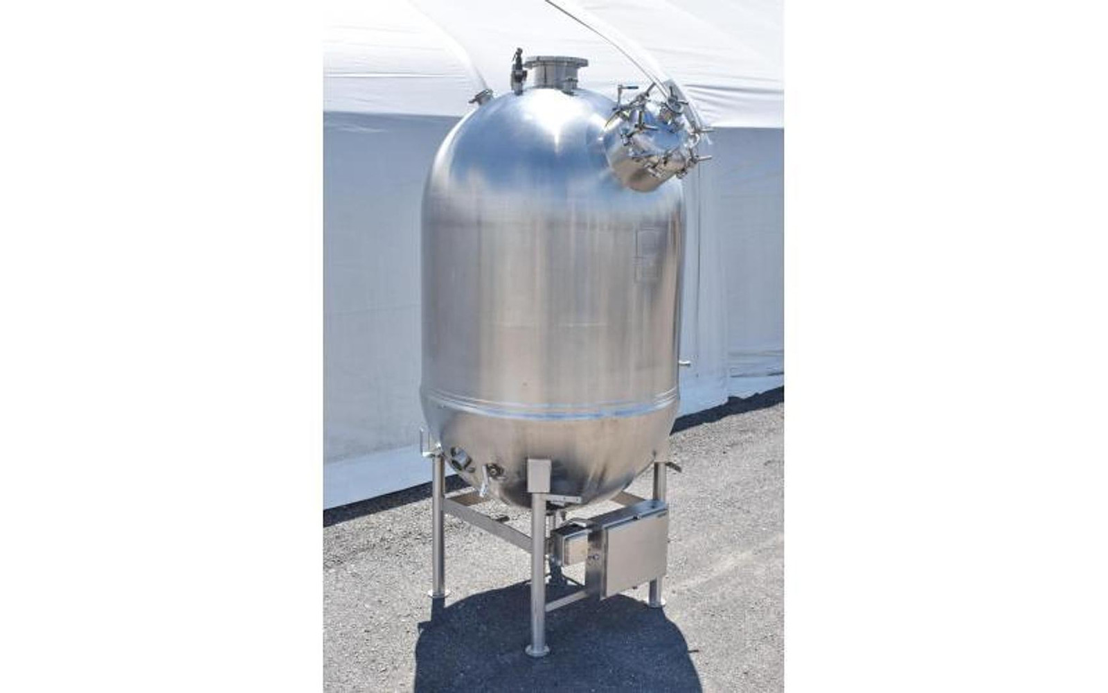 Used Hamilton 500 Gallon Jacketed Tank (Kettle), Full Vacuum / Evaporator