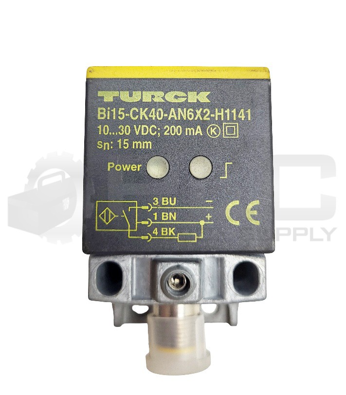 NEW TURCK BI15-CK40-AN6X2-H1141 INDUCTIVE SENSOR 10-30VDC 200MA SN=15MM