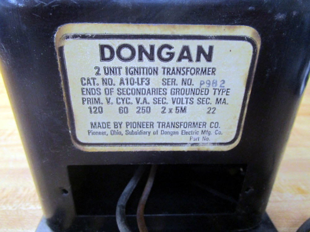 Dongan A10-LF3 Ignition Transformer A10LF3