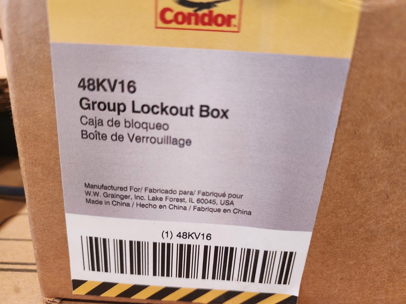 CONDOR 48KV16 Group Lockout Box,42 Padlocks,Red,13in.H 48KV16 NEW, OPEN BOX