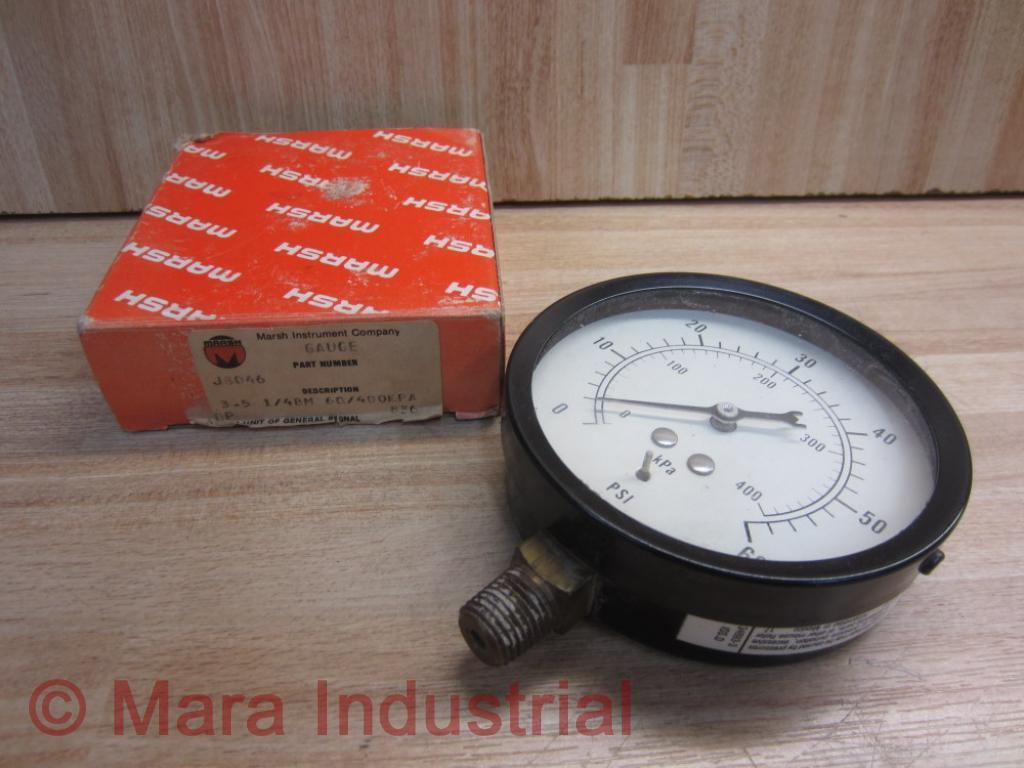 Marsh J8046 Gauge 0-60PSI
