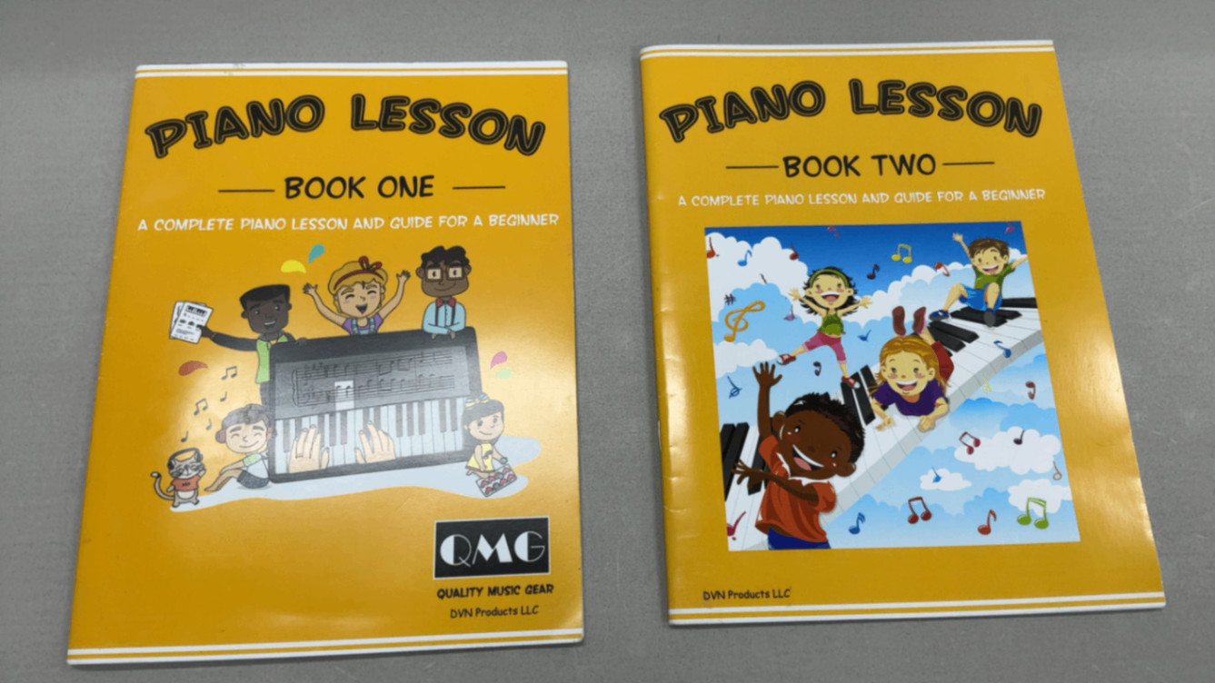 QMG Color Piano and Keyboard Stickers Book 1 and Book 2