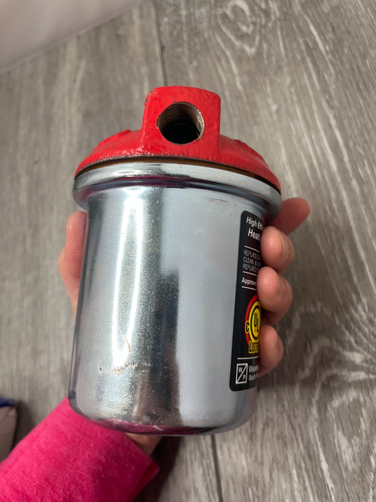 Westwood F20 F-20 Oil Filter Cast Iron Top Pure-Oil Element, Beatup Box