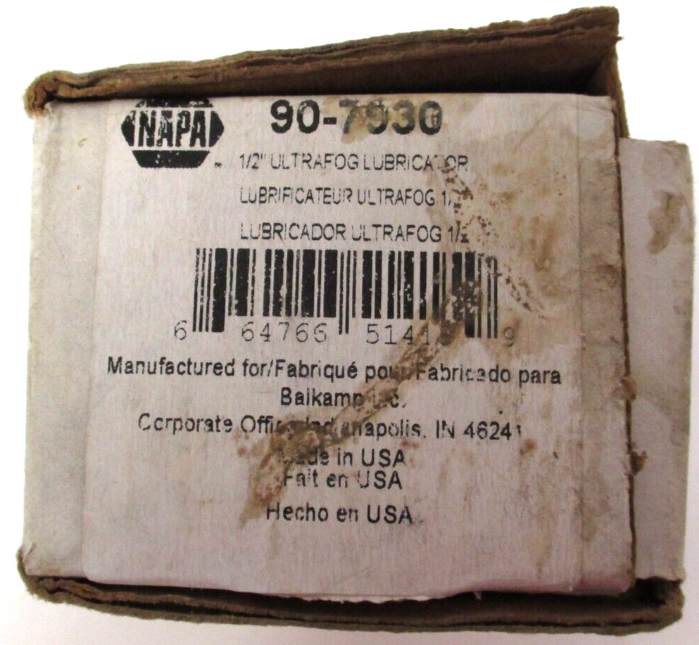 NAPA ARROW ULTRAFOG LUBRICATOR, 1/2″ FNPT, 90-7930, SURPLUS
