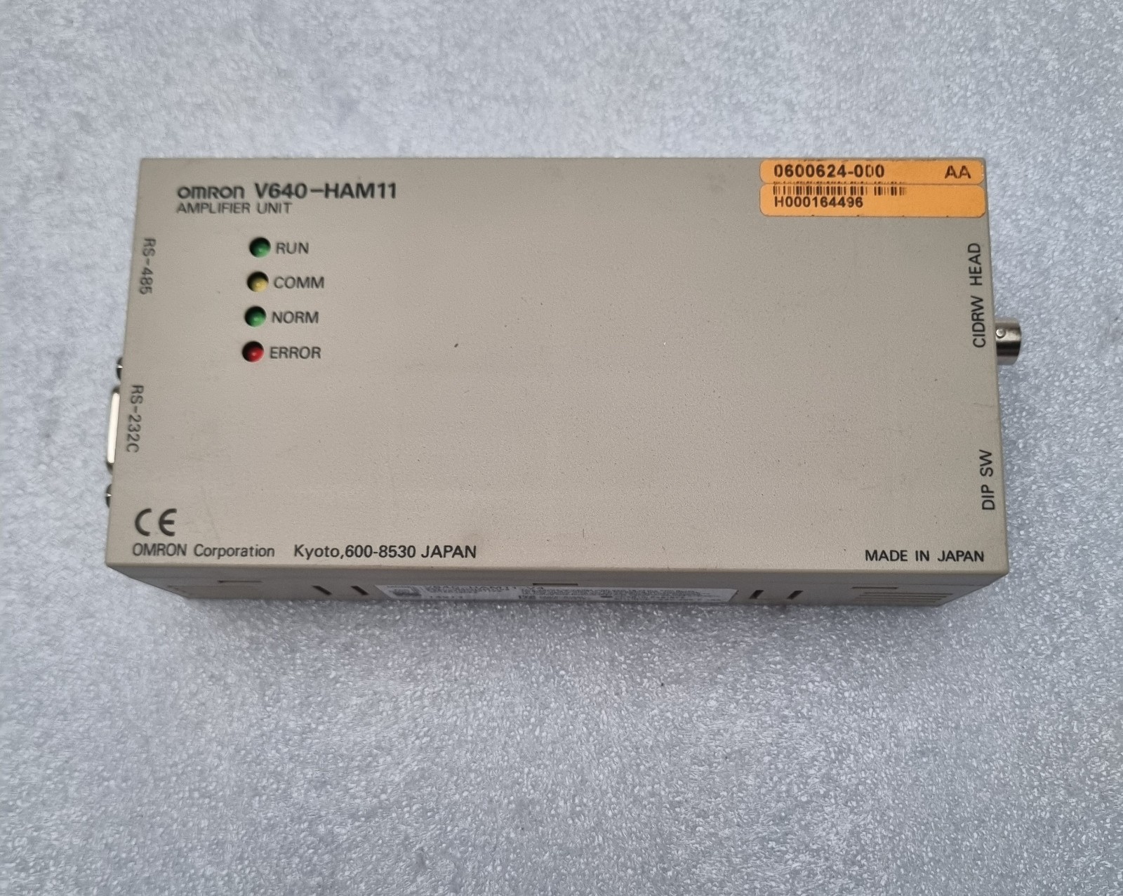 Omron V640-HAM11-V4 CIDRW RFID Amplifier Unit RS232/RS485 24VDC Fast Ship