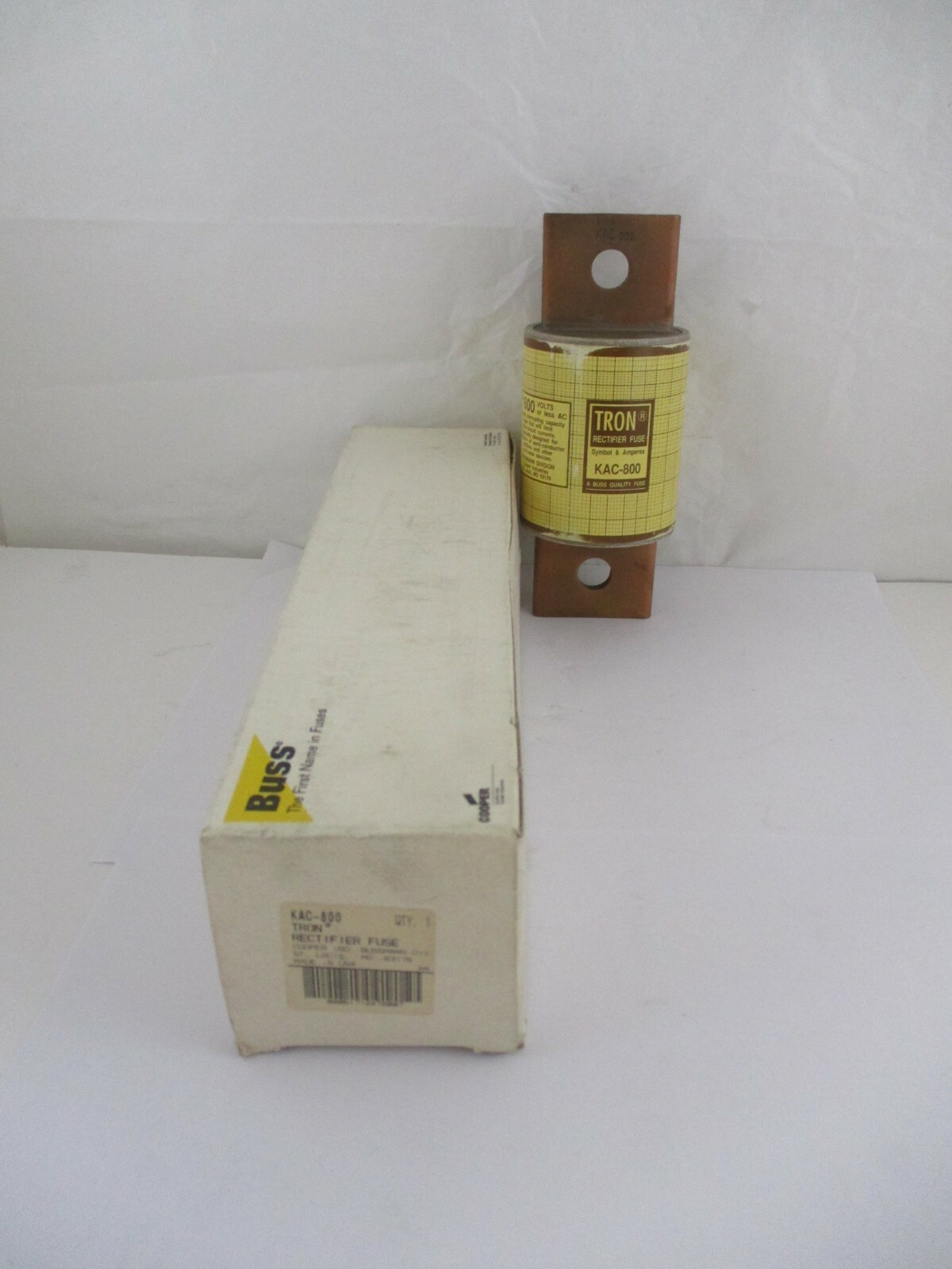 COOPER BUSS TRON RECTIFIER FUSE KAC-800 800 AMPS/ 600 VOLTS *NEW IN BOX*