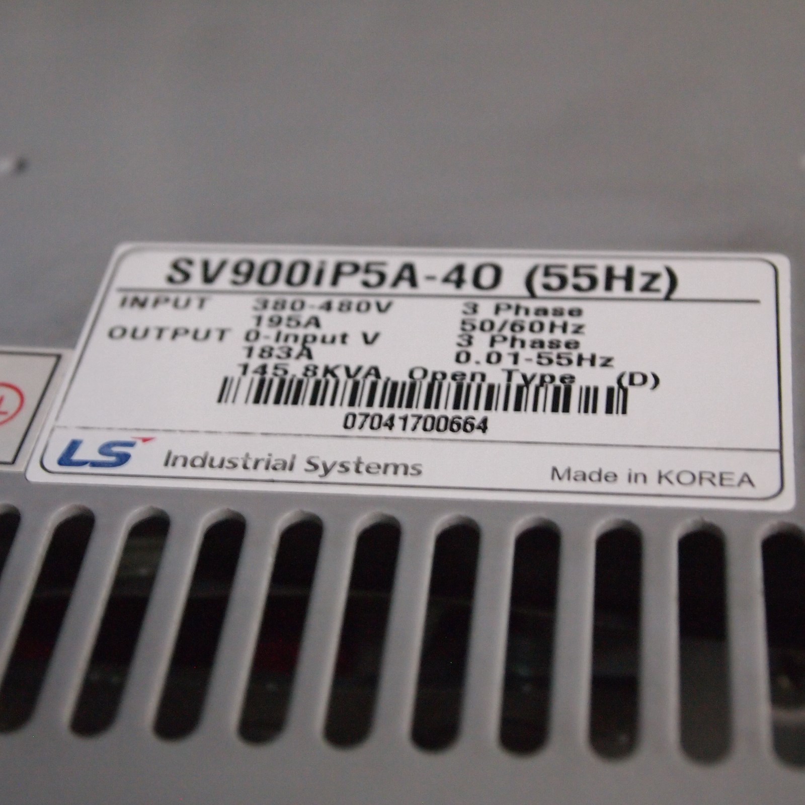 (USED) LS Inverter SV900IP5A-40 (55Hz) Free FedEx Shipping!