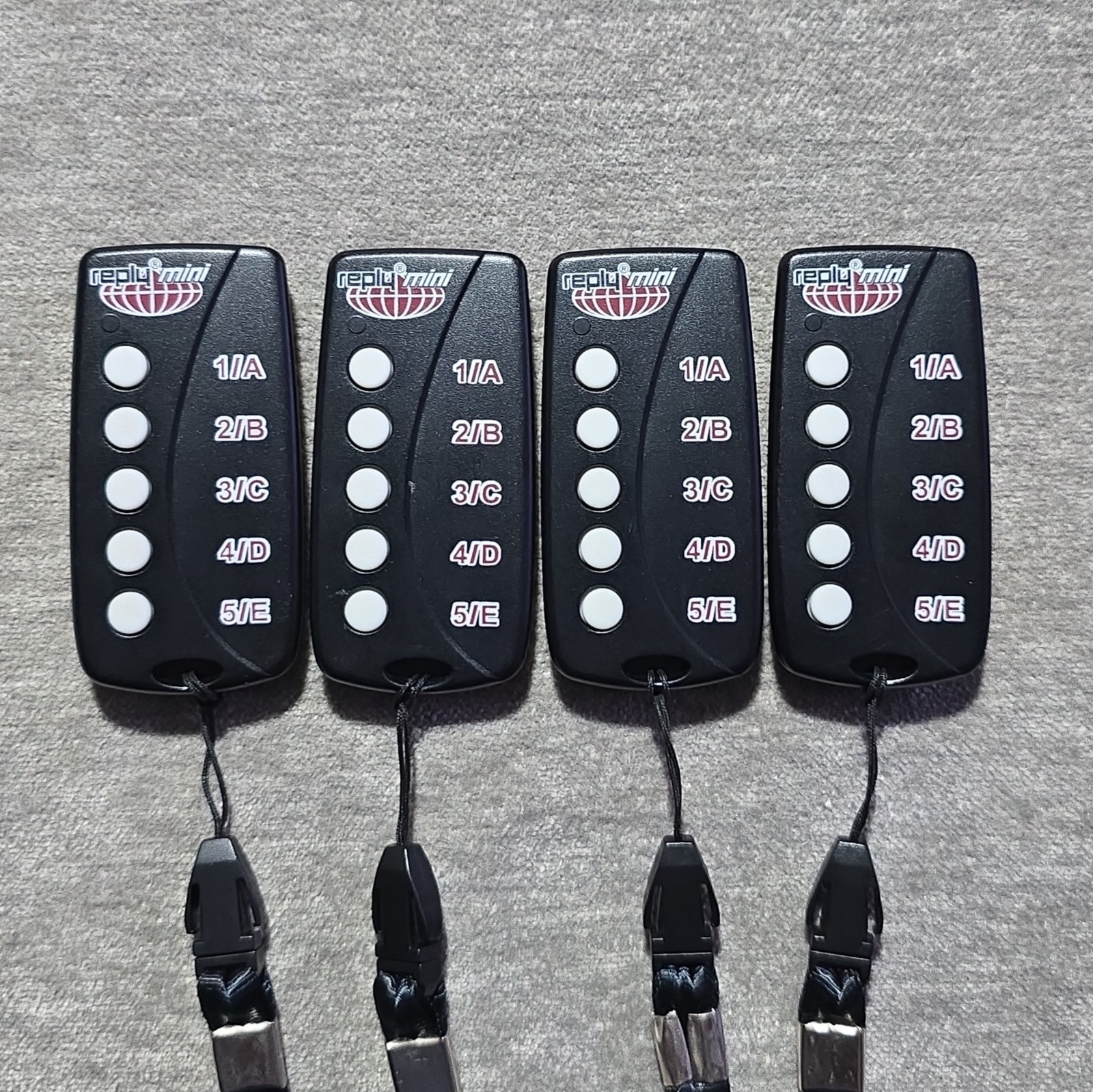 Lot of 4 CRS5000 Remote Controllers (1A–5E) – Used – Tested / Working !