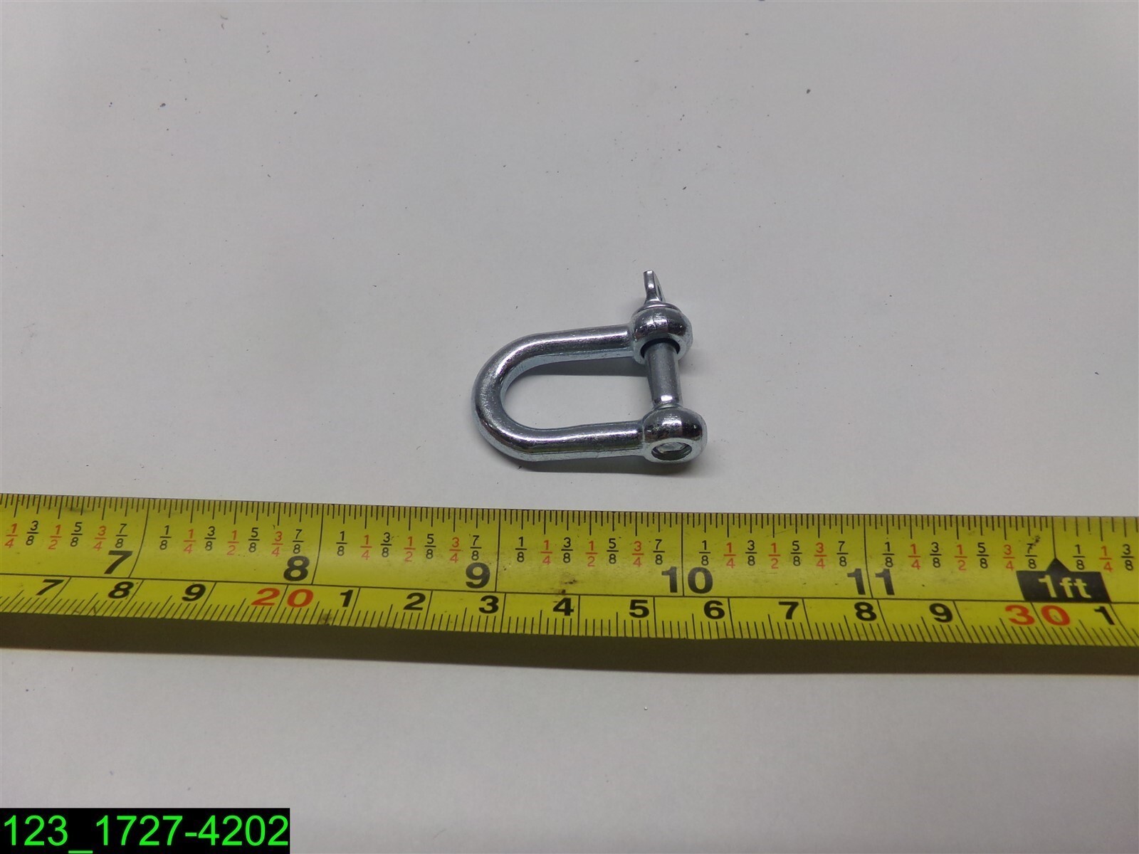 Qty=10: 3/16″ Clevis D Shackles Zinc 1″ L x 9/16″ Opening