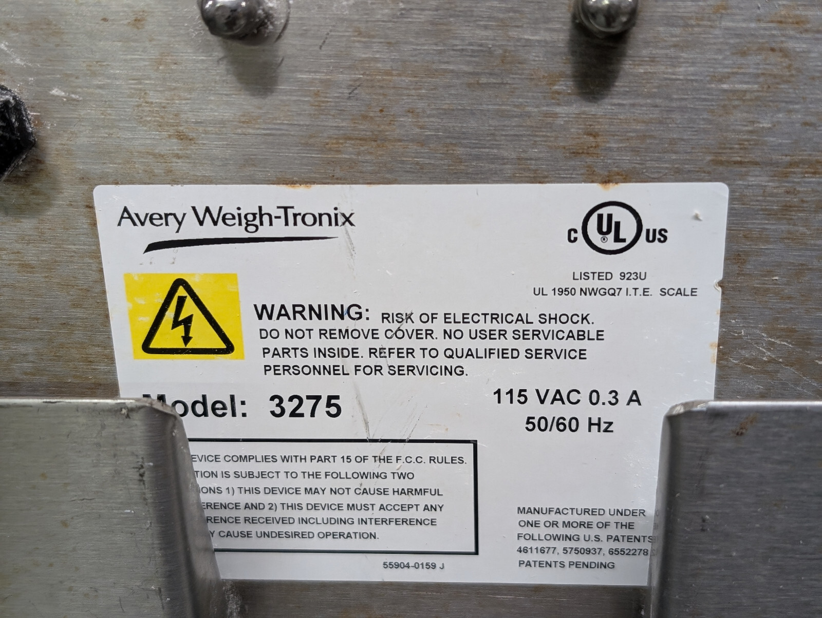 Avery Weigh-Tronix Model 3275 Checkweigher w/ BS Diamond Series Bench Scale Base