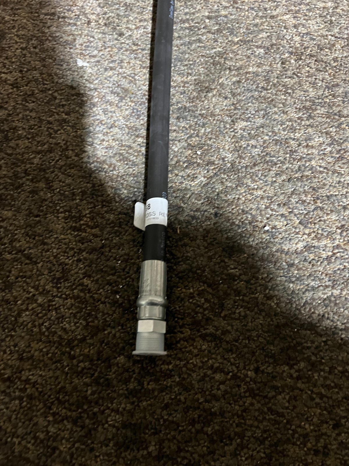 Danfoss 8534468 Rev 2 Hydraulic Hose / Fitting Black / Silver