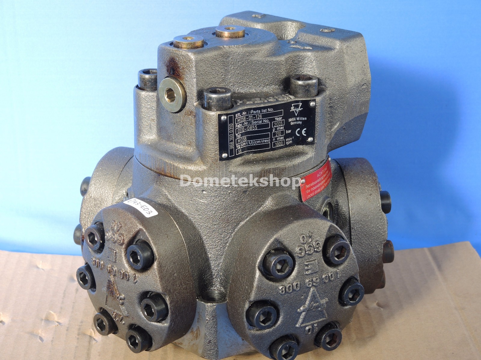 Pleiger M056-01-126 Hydro motor, year 2005