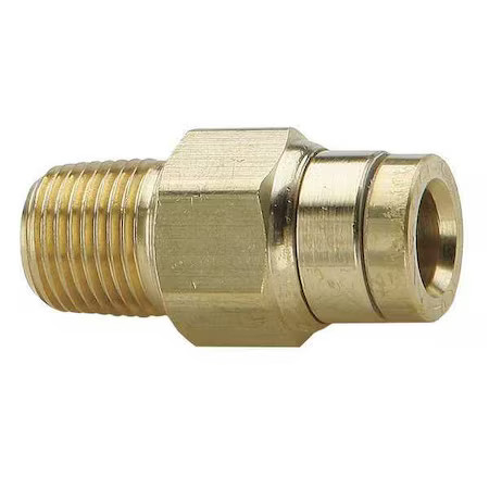 Parker 68Ptc-8-6 Strt, Brass, Push-Fit1/2In, Mnpt3/8In