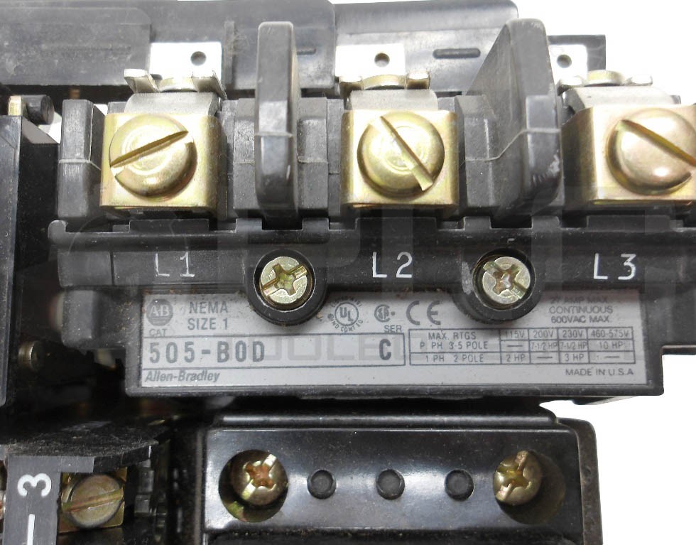 NEW ALLEN BRADLEY 505-BOD /C CONTACTOR W/ (2) CB236 COIL W/ 42185-800-01 RELAY