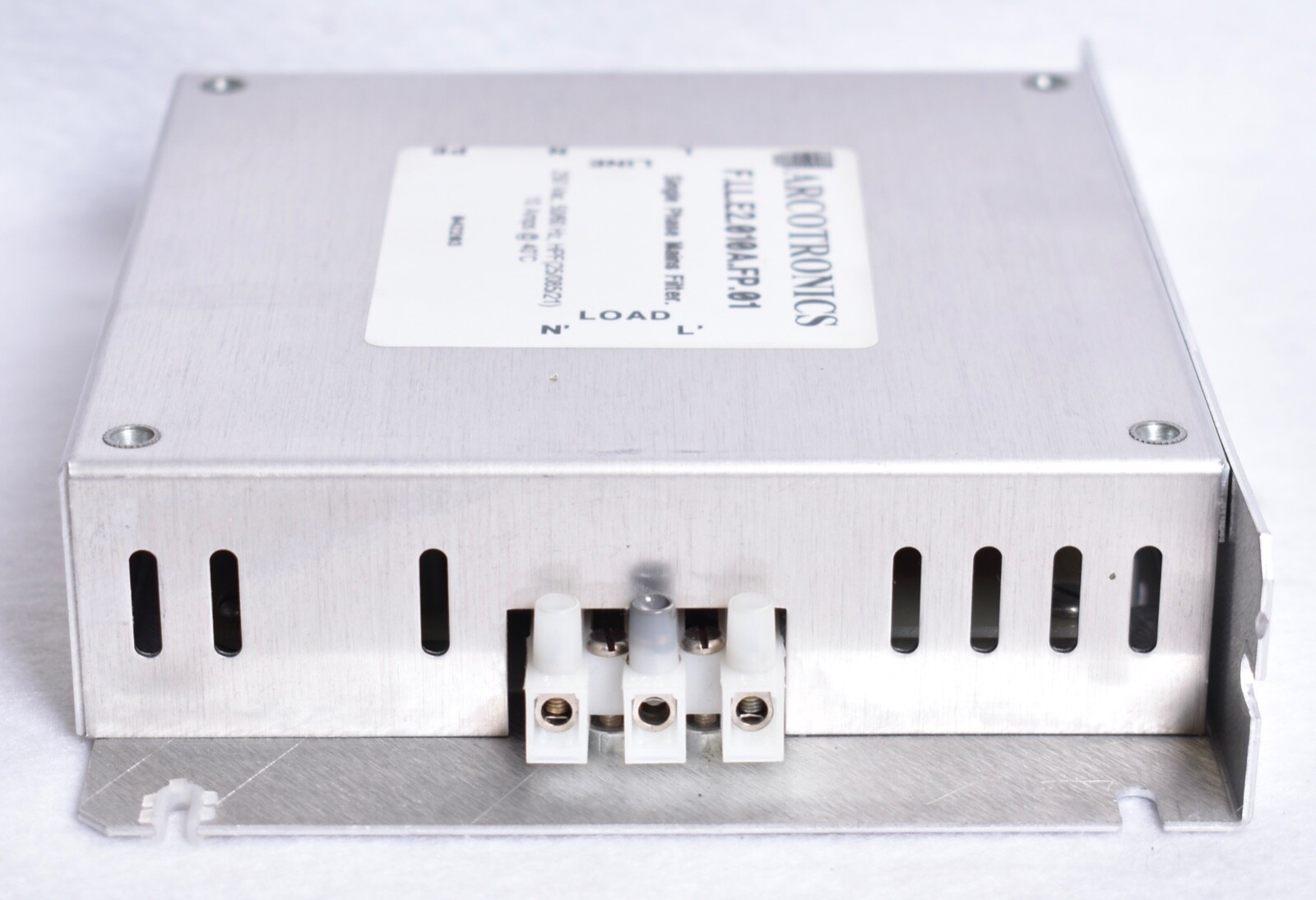 Arcotronics 250VAC 50/60Hz 10AMP Single Phase Mains Filter F.LL.E2.010A.FP.01