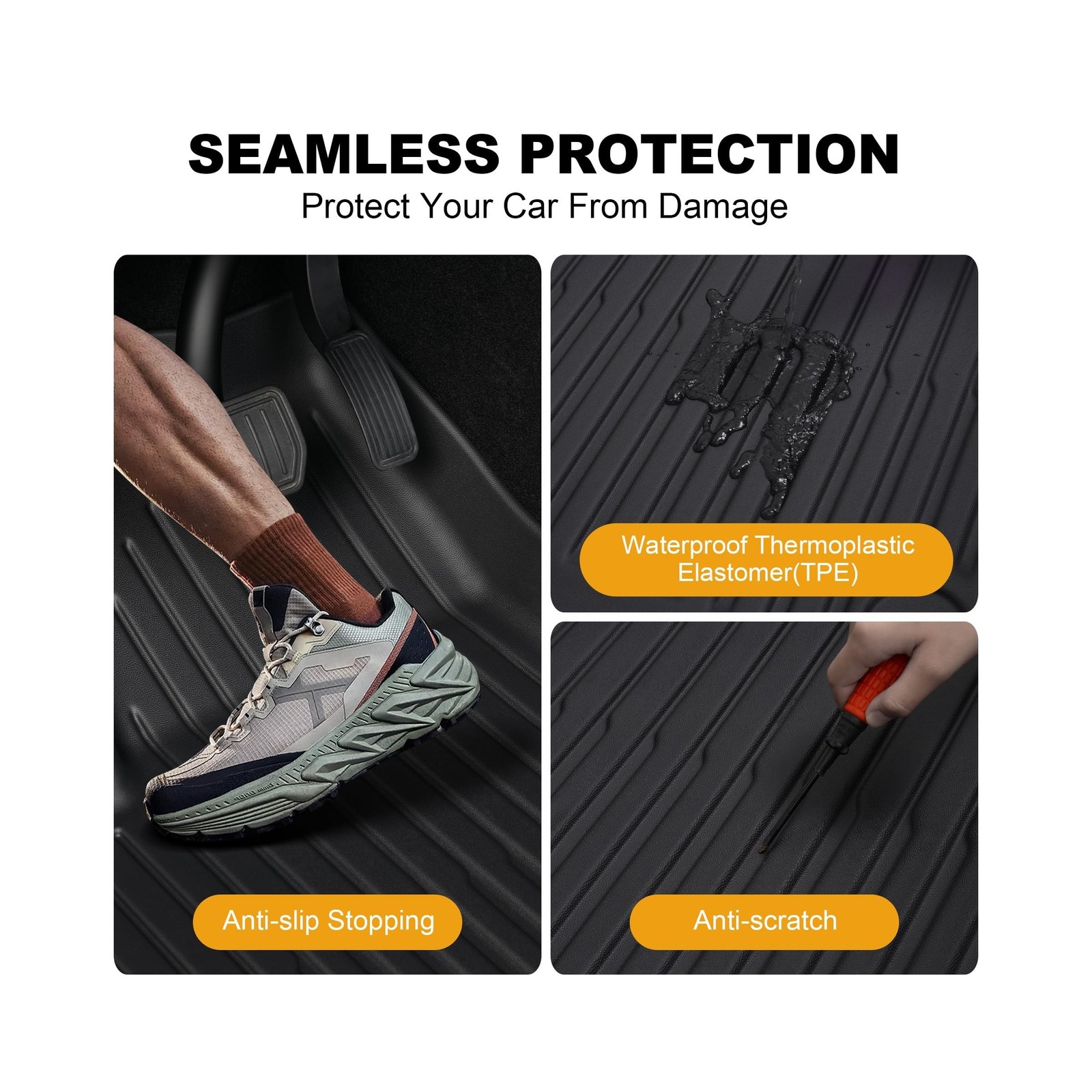 Thick Car Floor Mat for 2025-2026 Tesla Model Y Juniper,Fully Protective TPE …