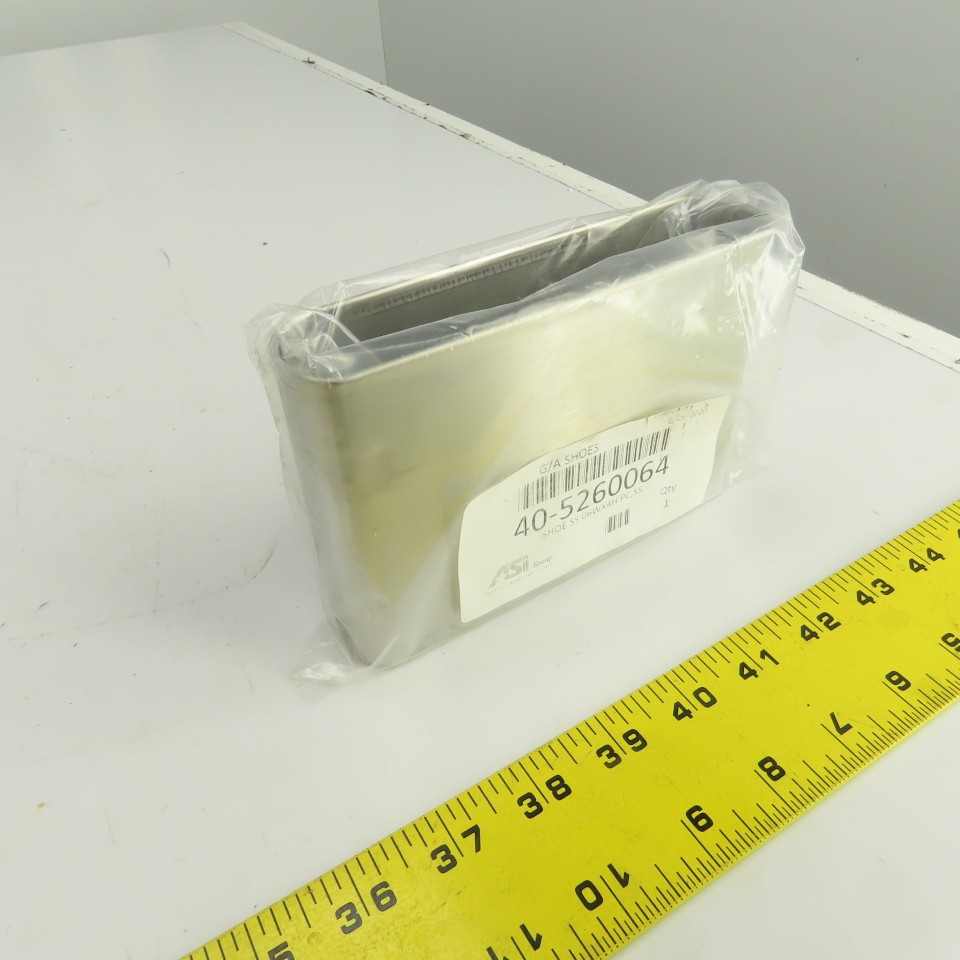 ASI Accurate Partitions 40-5260064 Stainless Steel G/A Shoe 6″ x 4″ H
