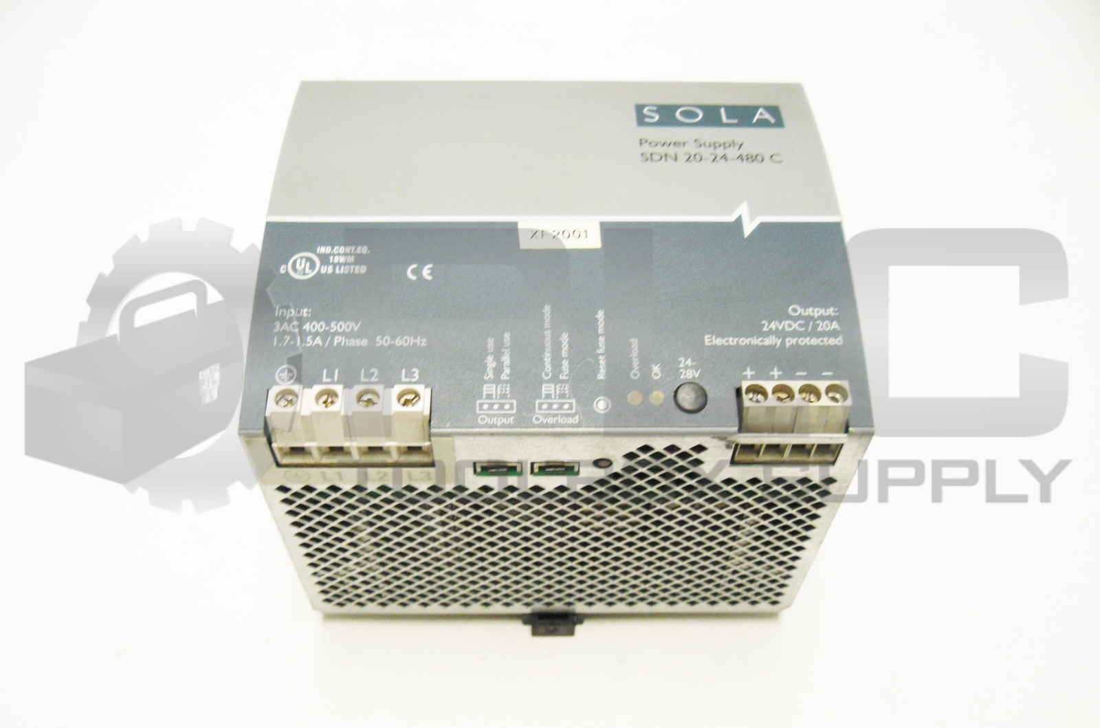 SOLA SDN 20-24-480C 20A POWER SUPPLY