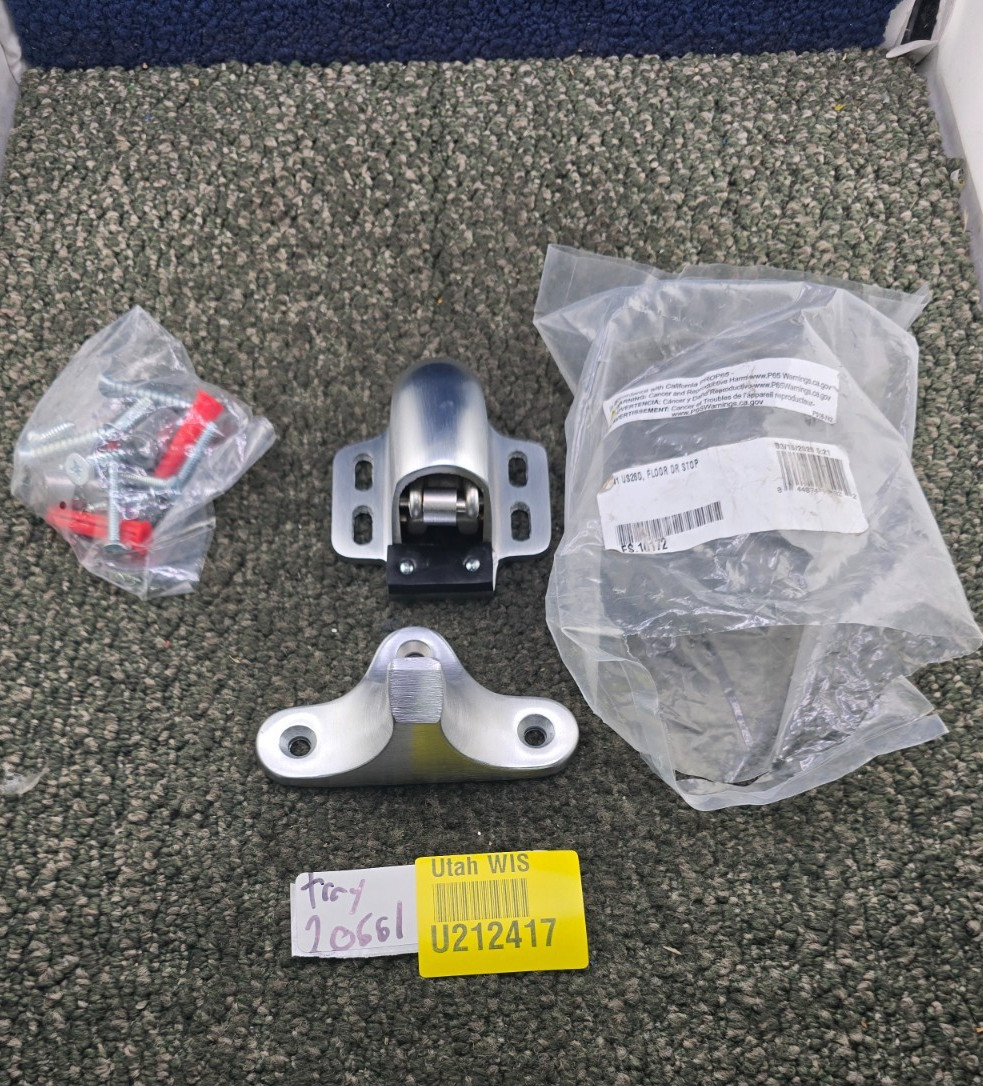 FS.10172 FS41 US26D Automatic Floor-Mounted Door Stop and Holder Satin Chrome