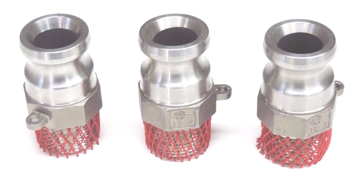 LOT OF 3 NEW EVER TITE 10F 1″ CAM AND GROOVE ADAPTERS MALE ADAPTER X MIP