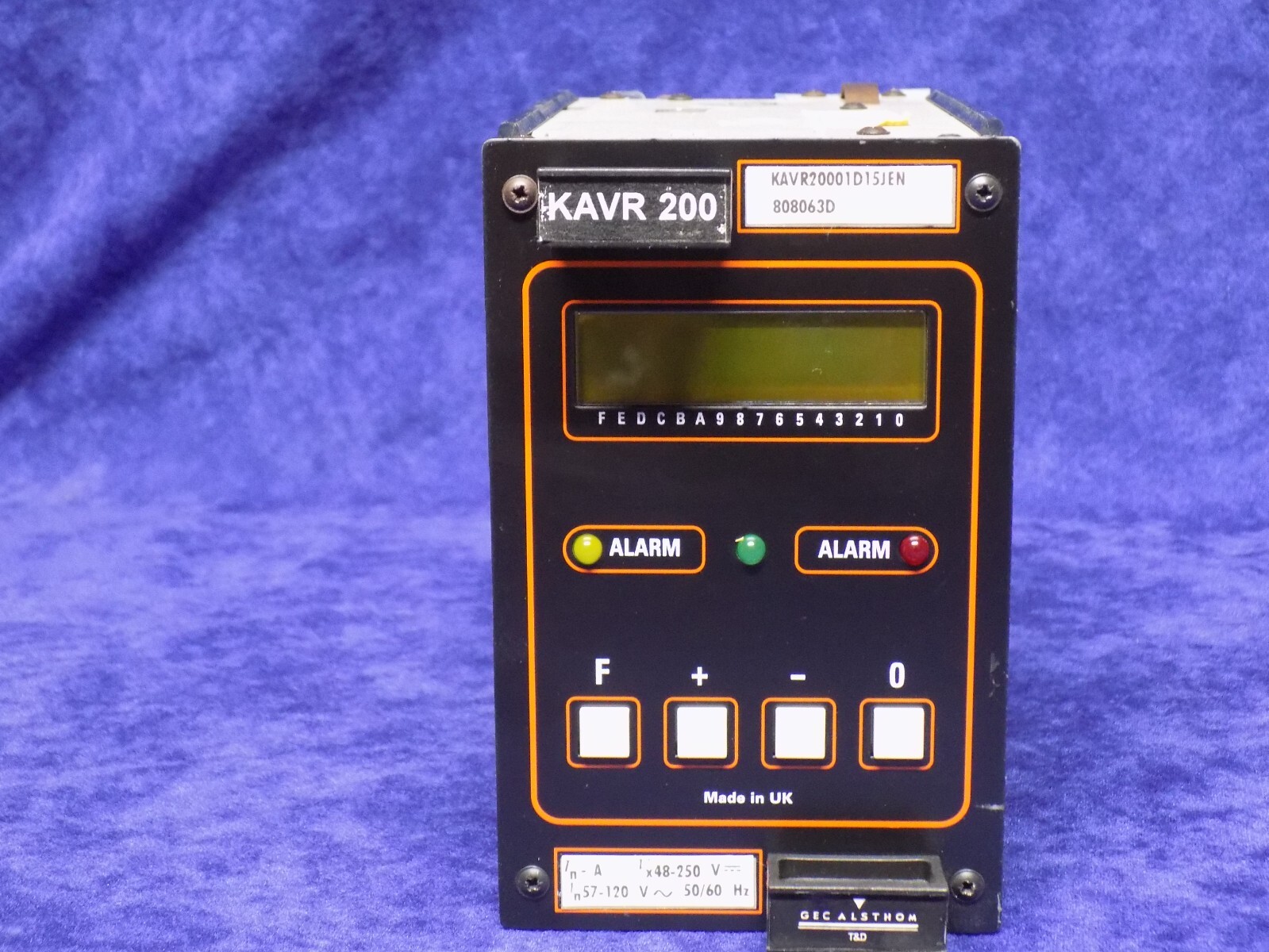 GEC ALSTHOM KAVR20001D15JEN KAVR 200 RELAY