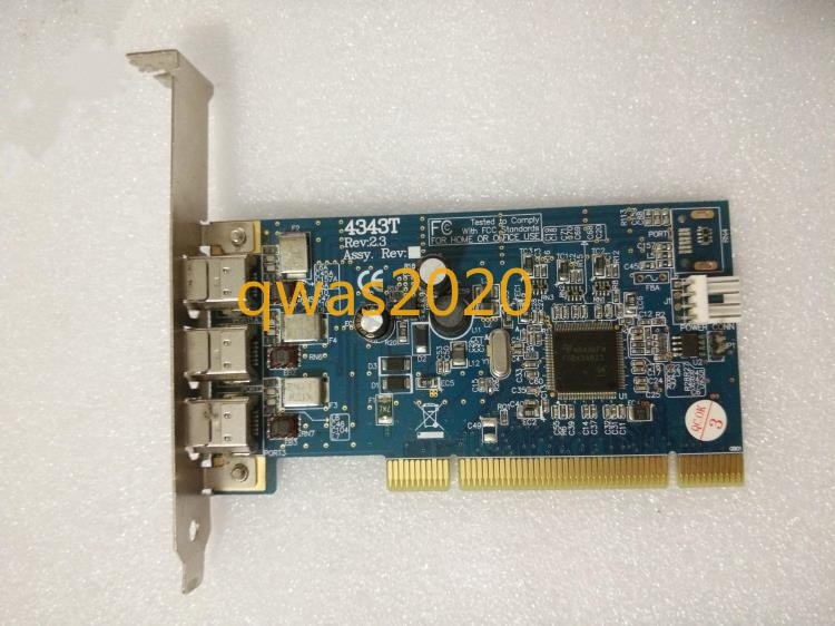 1pc Used IOI-4343T 1394a (FireWire) to PCI capture card