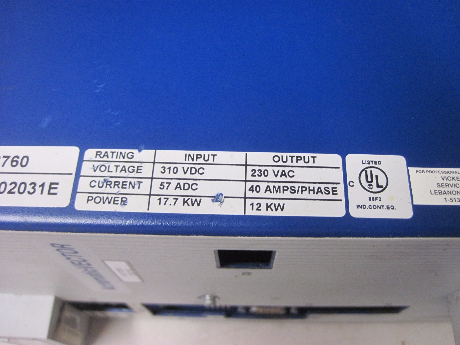 100% WARRANTY Vickers AV12002031E Power Supply AV1200 2031E