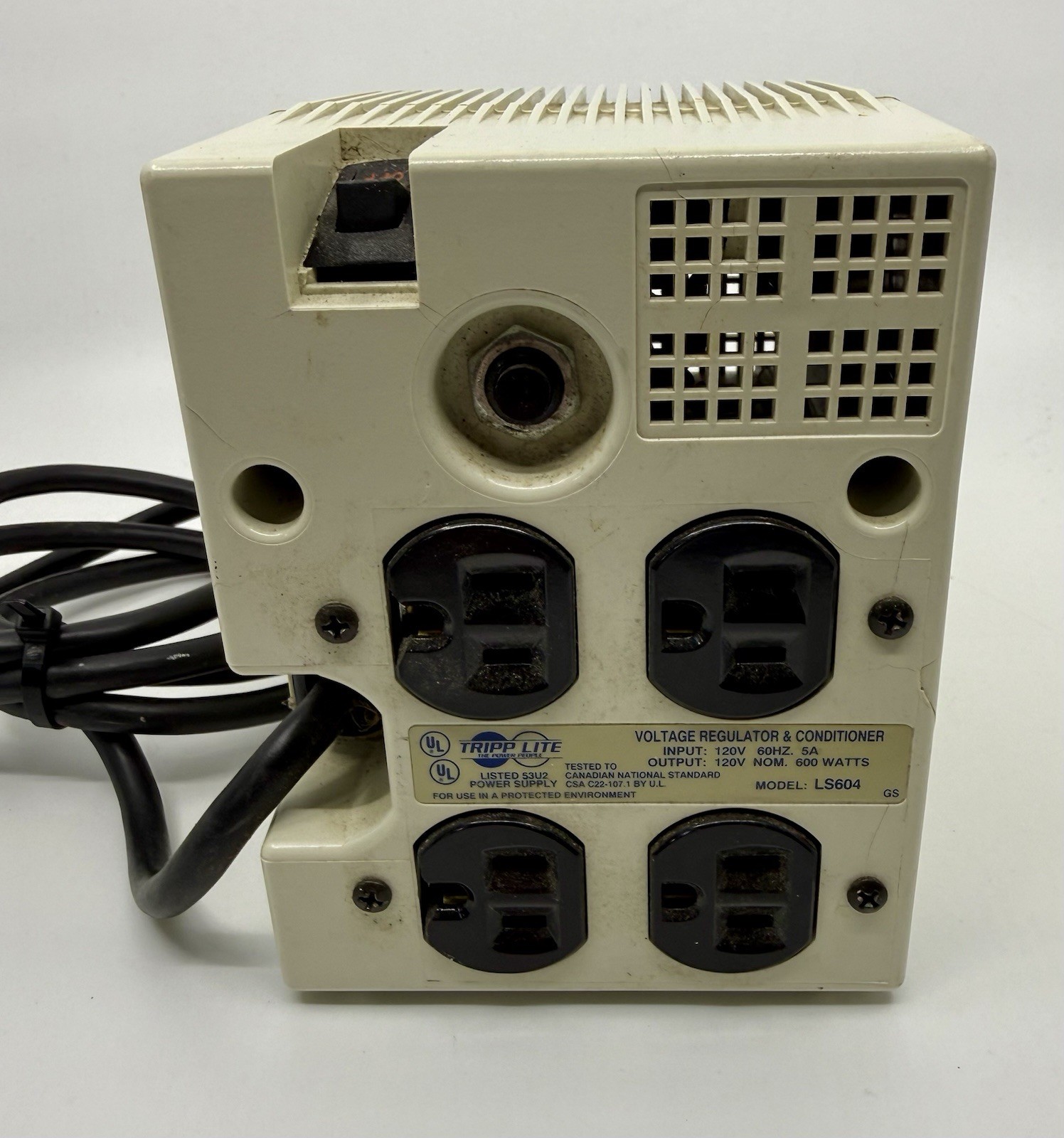 Tripp Lite #LS604 Voltage Regulator Conditioner 4 Outlet – Works Perfectly 100%