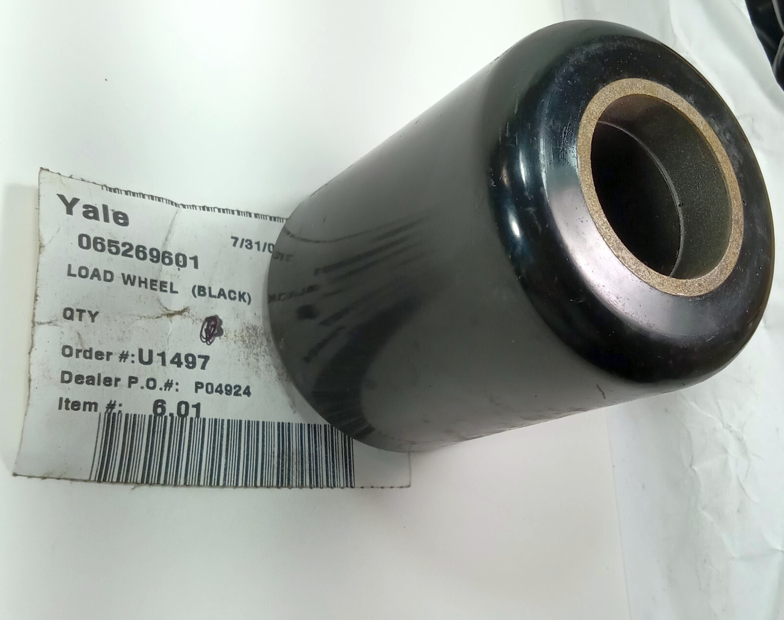 1 NEW YALE 065269601 BLACK LOAD WHEEL NNB ***MAKE OFFER***