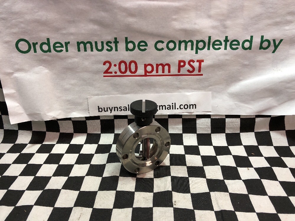 Huntington Butterfly Valve Manual 1.5″, 2.75″ CF, BF-150, SHIPSAMEDAY #1207N5